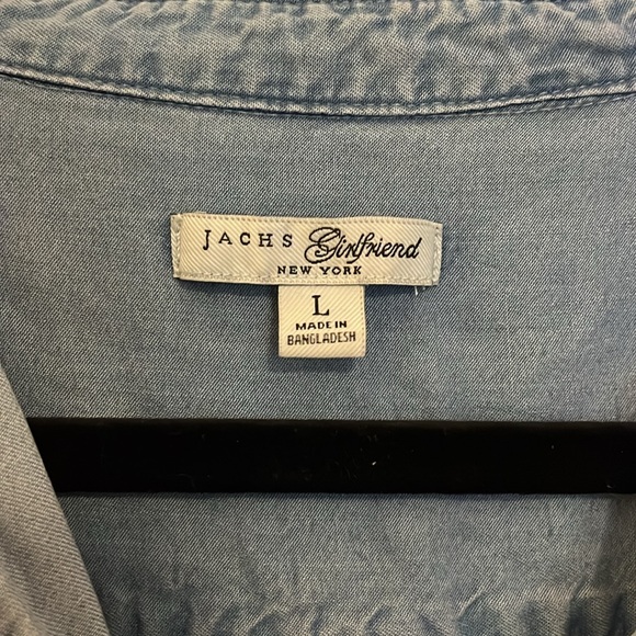 JACHS Girlfriend Lightweight Chambray Button-Up (Women’s Large) - Picture 4 of 8